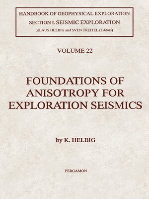 cover image of Handbook of Geophysical Exploration: Seismic Exploration, Volume 22